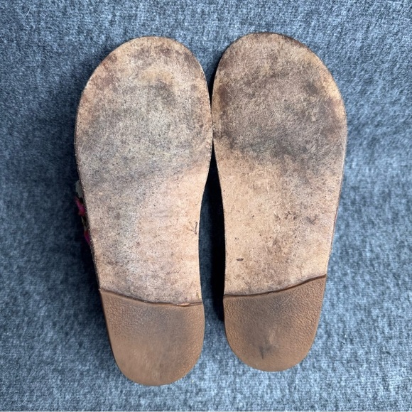 Beek by Two Birds Dove Slide Sandals Sz 6 Anthropologie Leather Boho - Picture 8 of 10